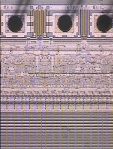 Optical image of a decapsulated EEPROM