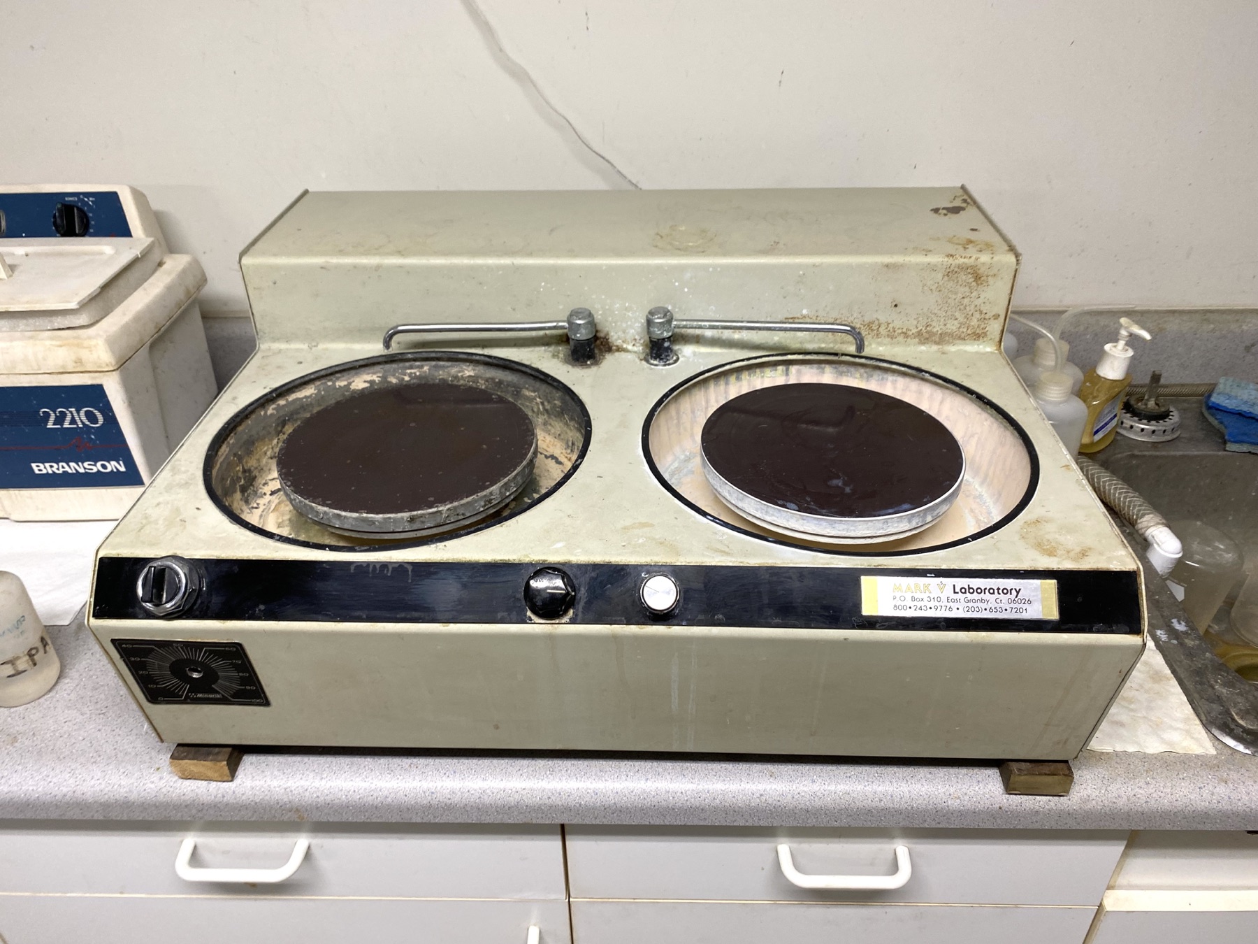 Mark V dual eight-inch laboratory lapping station