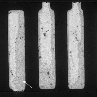 BSE SEM image of Sn-Pb HASL finish