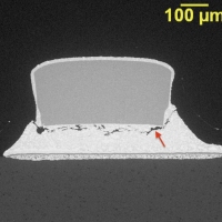 Thermal fatigue fracture of SN63of J-lead solder joint