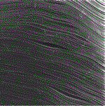 Secondary Electron SEM image of the end of a film capacitor roll.