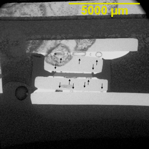 Shorted diode in cross section.