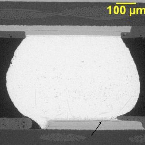 BGA solder joint fracture